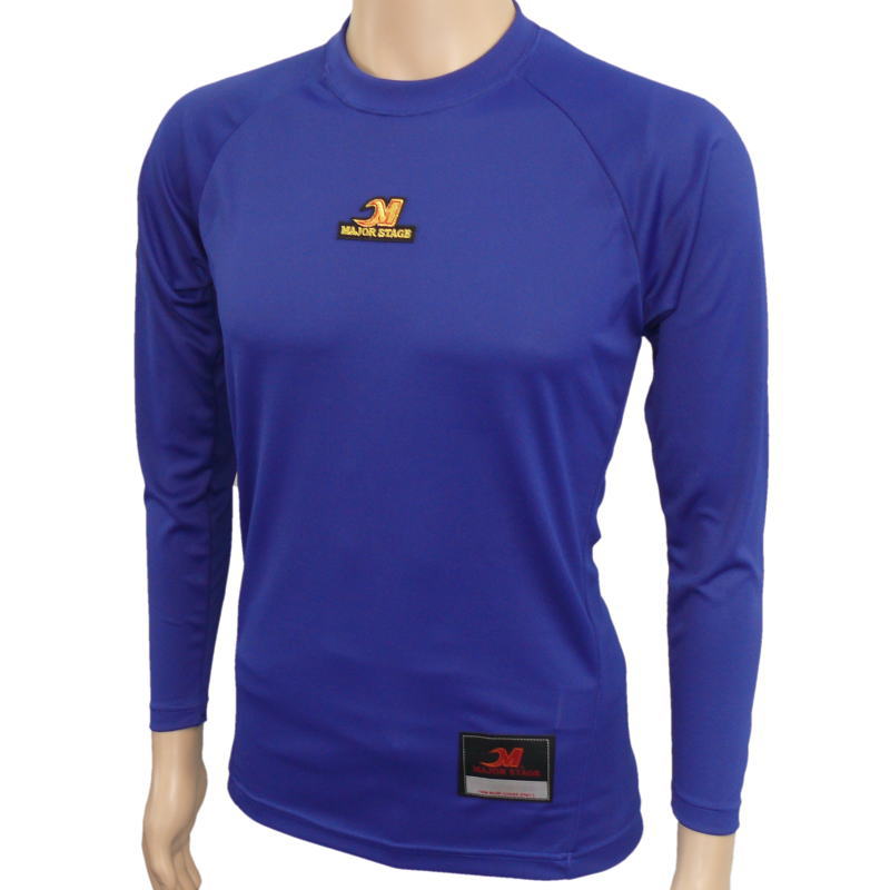 アンダーシャツ 高機能ルーズフィットタイプ Ｔネック長袖 ロイヤルブルー